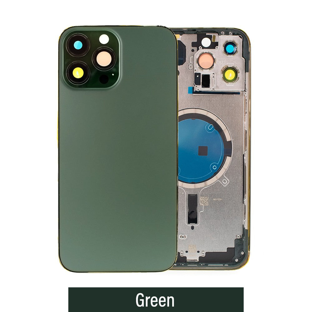 Rear Housing for iPhone 13 Pro Max (NO LOGO)-Green Rear Housing for iPhone 13 Pro Max (NO LOGO)-Green
